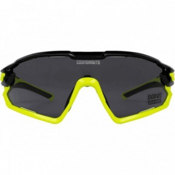 Sportbrille Cosmonaut Lunar Roving Schwarz/Neon-Gelb UV400 mit asphärischen Linsen - 3