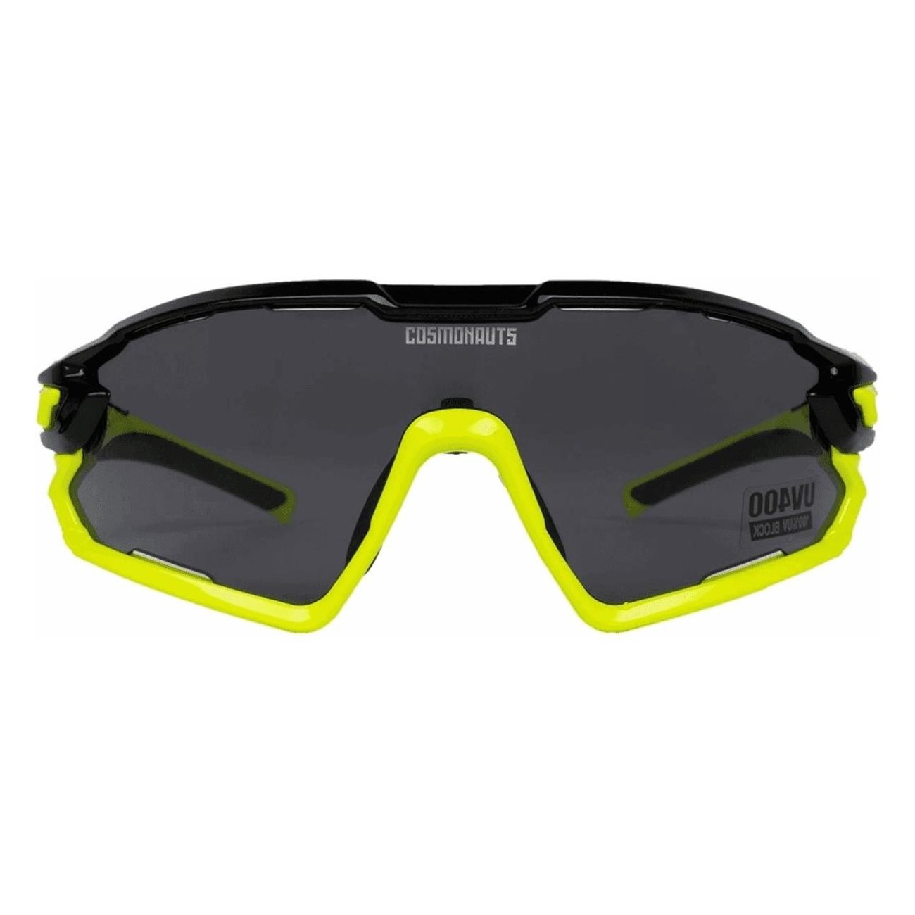 Sportbrille Cosmonaut Lunar Roving Schwarz/Neon-Gelb UV400 mit asphärischen Linsen - 3