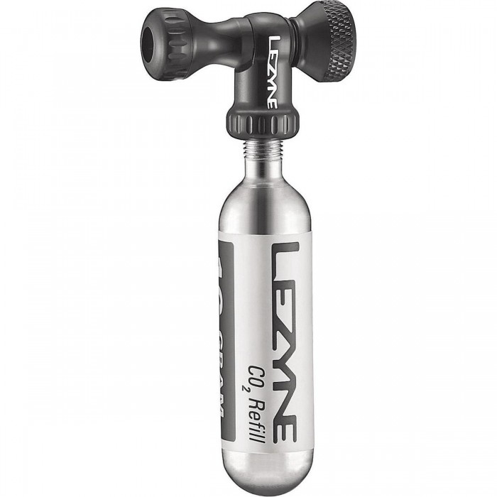 Lezyne CO2 Bomba Control Drive CNC Negro 25g - Dispensador de Precisión - 1