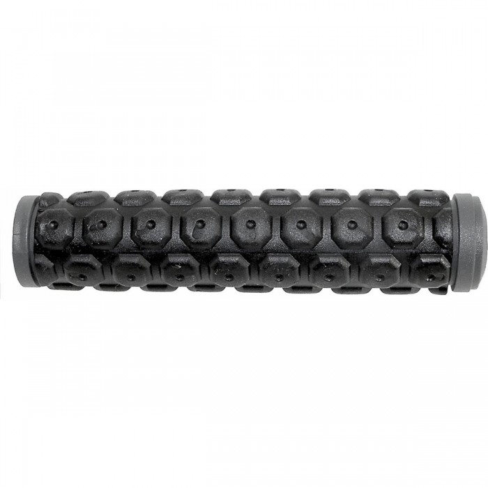 VELO D2 130mm Black/Grey Bike Grips - Comfort & Shock Absorption - 1