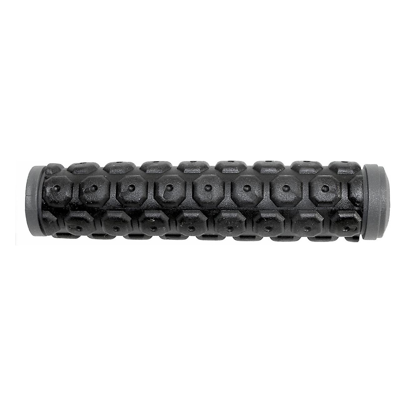 VELO D2 130mm Black/Grey Bike Grips - Comfort & Shock Absorption - 1