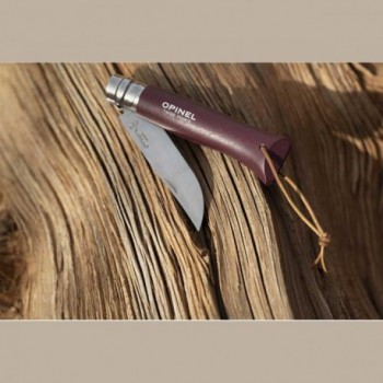 Opinel Tradition N°08 Bordeaux Messer mit Edelstahlklinge und Hartholzgriff - 11