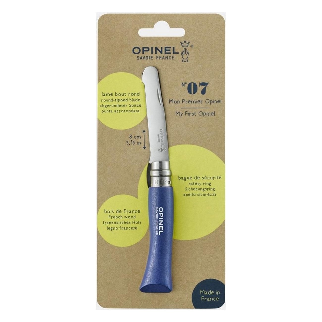 Mon Premier Opinel Bleu - Couteau Sûr pour Enfants (Pack de 6 Pièces) - 2