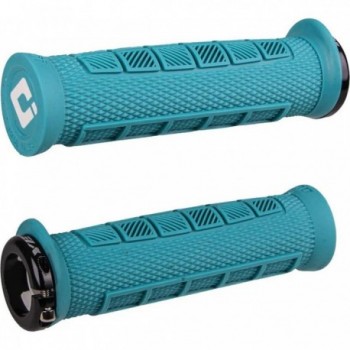 Puños MTB ODI Elite Pro Lock-On 2.1 Edición Yeti, 130mm, Diseño Ergonómico - 1