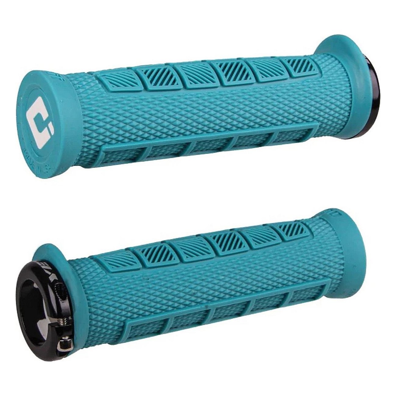 Puños MTB ODI Elite Pro Lock-On 2.1 Edición Yeti, 130mm, Diseño Ergonómico - 1