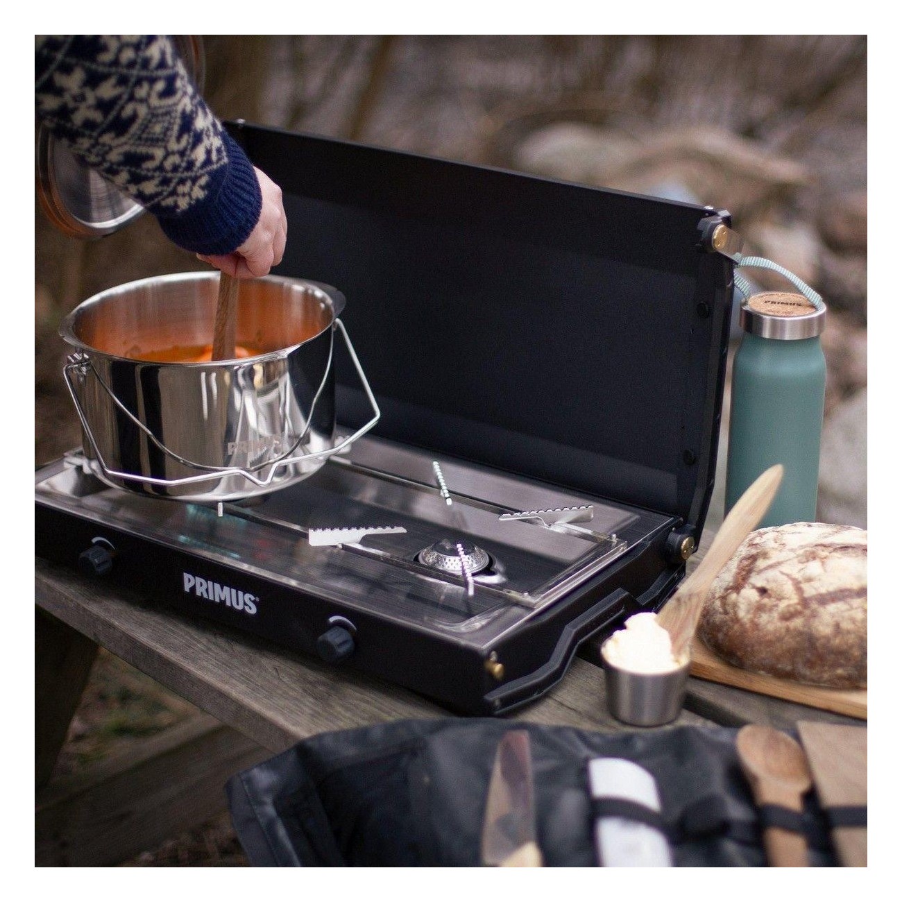 Kinjia Gas Camping Stove 2 Burners: Compact and Powerful for Outdoor Adventures - 2