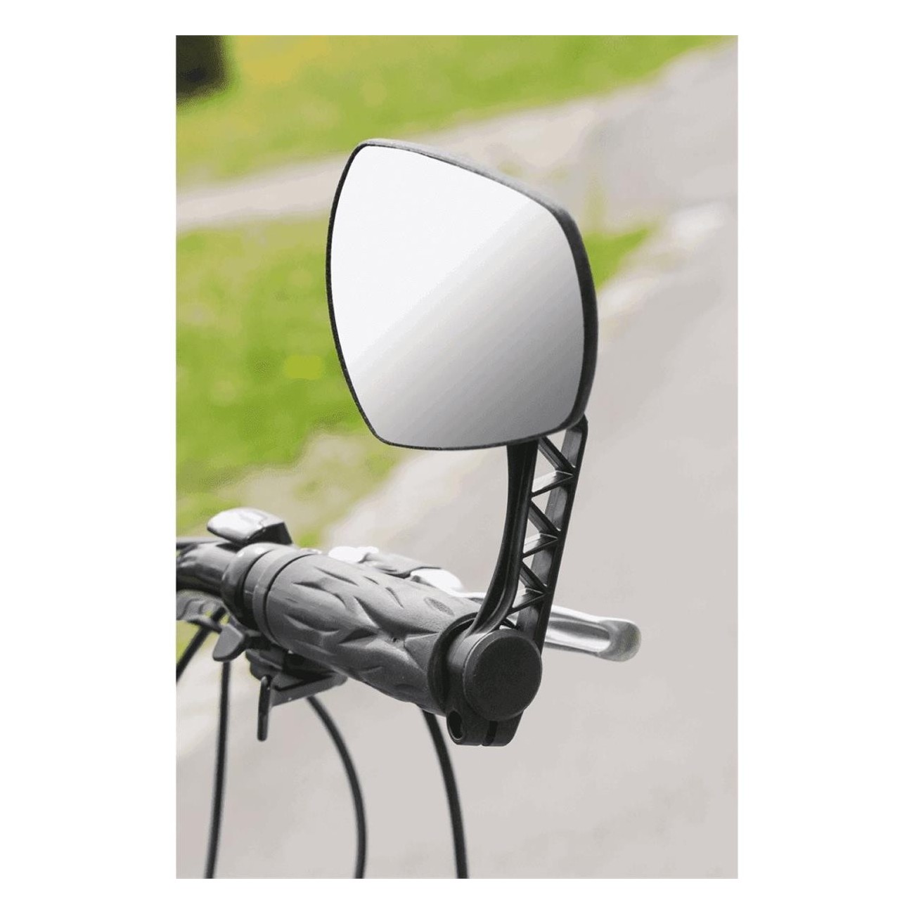 Specchietto Retrovisore Ambidestro per Bici in ABS, Superficie 80 cm², Compatibile con Manubri 16-22 mm - 3 - Specchi - 34205866