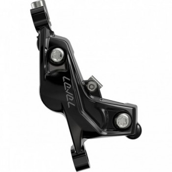 Freno Anteriore Sram Level Silver Stealth Nero - 4 Pistoni, Linea 950mm, Senza Rotore/Adattatore - 5 - Pinze e comandi - 0710845