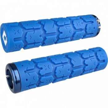 Empuñaduras Odi Grips Rogue V2.1 Lock-On Azul con Abrazaderas 135 mm - 1