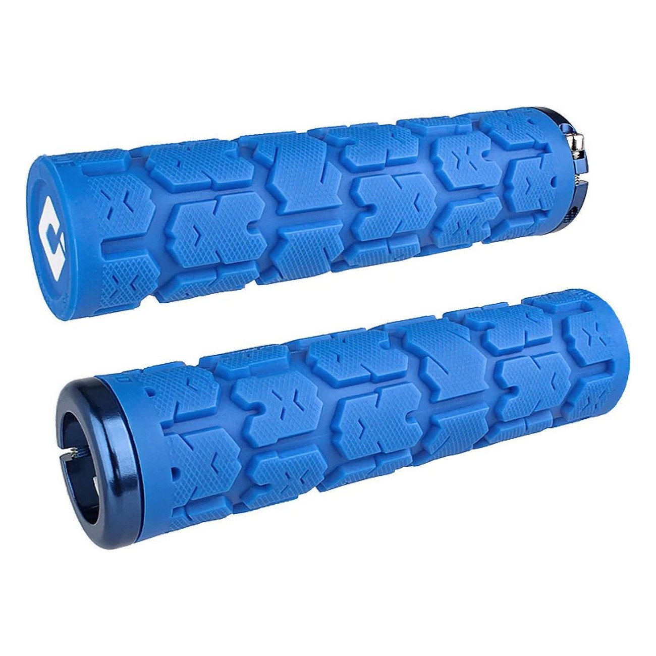 Odi Grips Rogue V2.1 Lock-On Blue with Clamps 135 mm - Comfort & Performance for Bike - 1