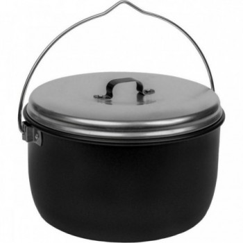 Casserole Billy 4.5 L Noire avec Couvercle Haut Antiadhésif pour Aventures Extérieures - 1