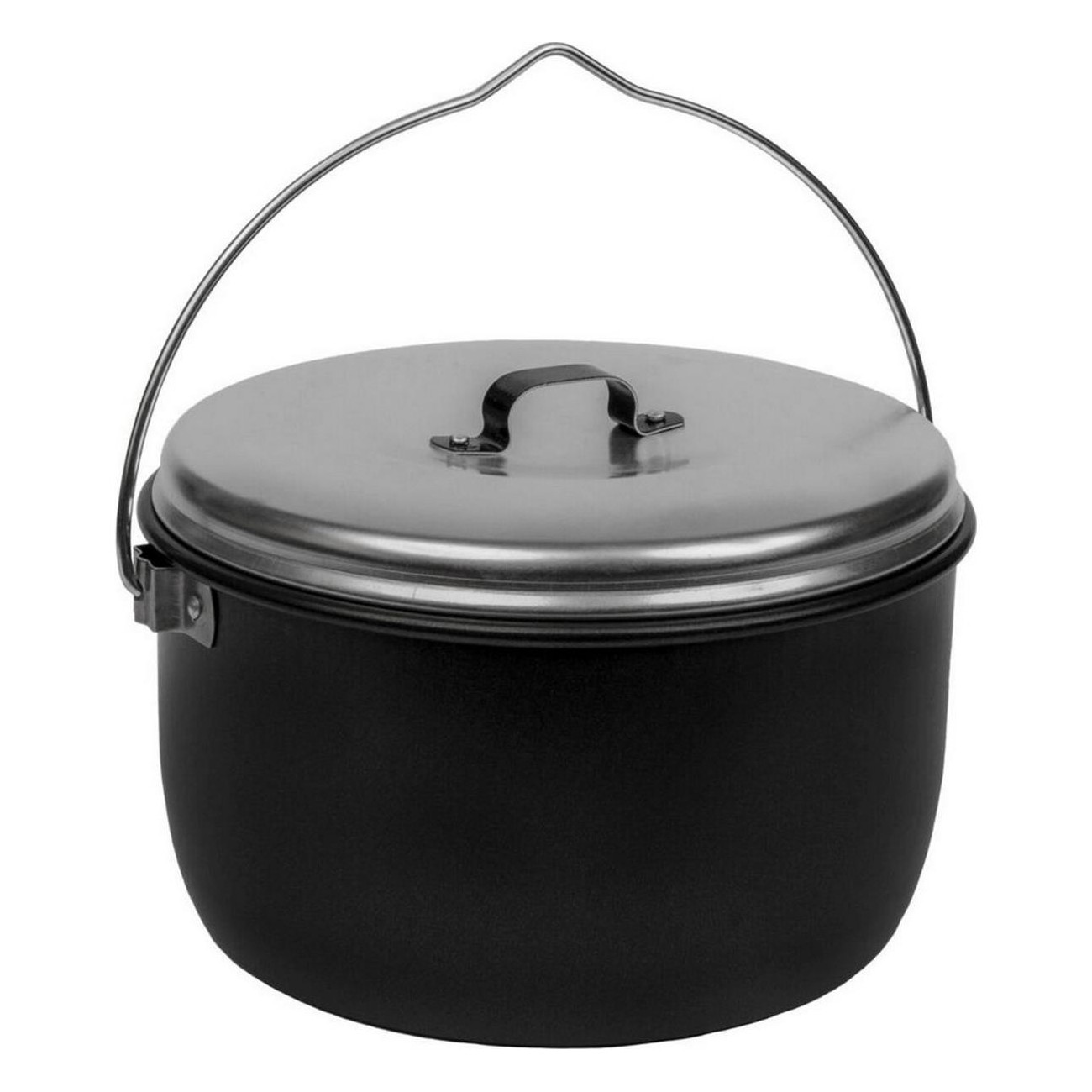 Casserole Billy 4.5 L Noire avec Couvercle Haut Antiadhésif pour Aventures Extérieures - 1