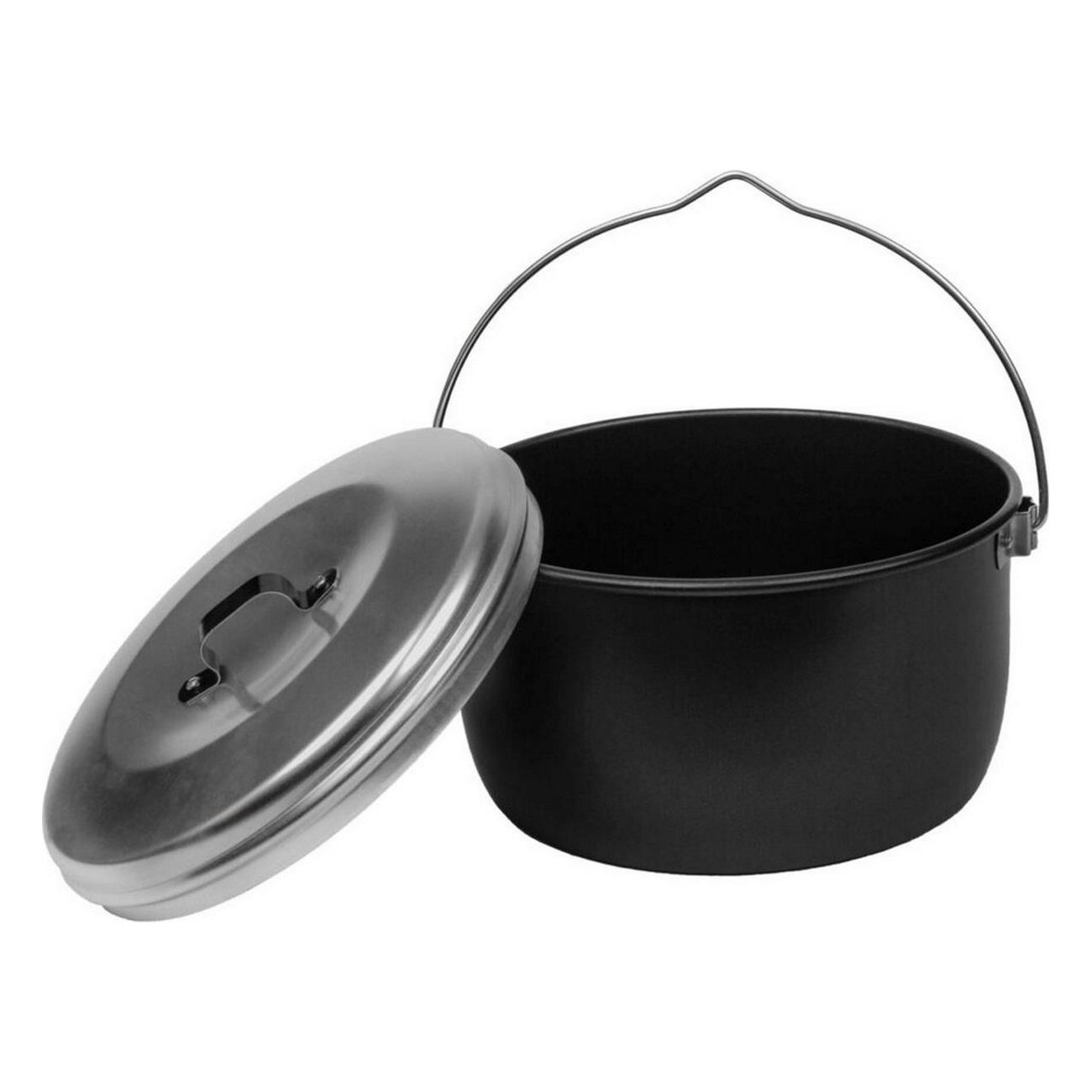 Casserole Billy 4.5 L Noire avec Couvercle Haut Antiadhésif pour Aventures Extérieures - 2