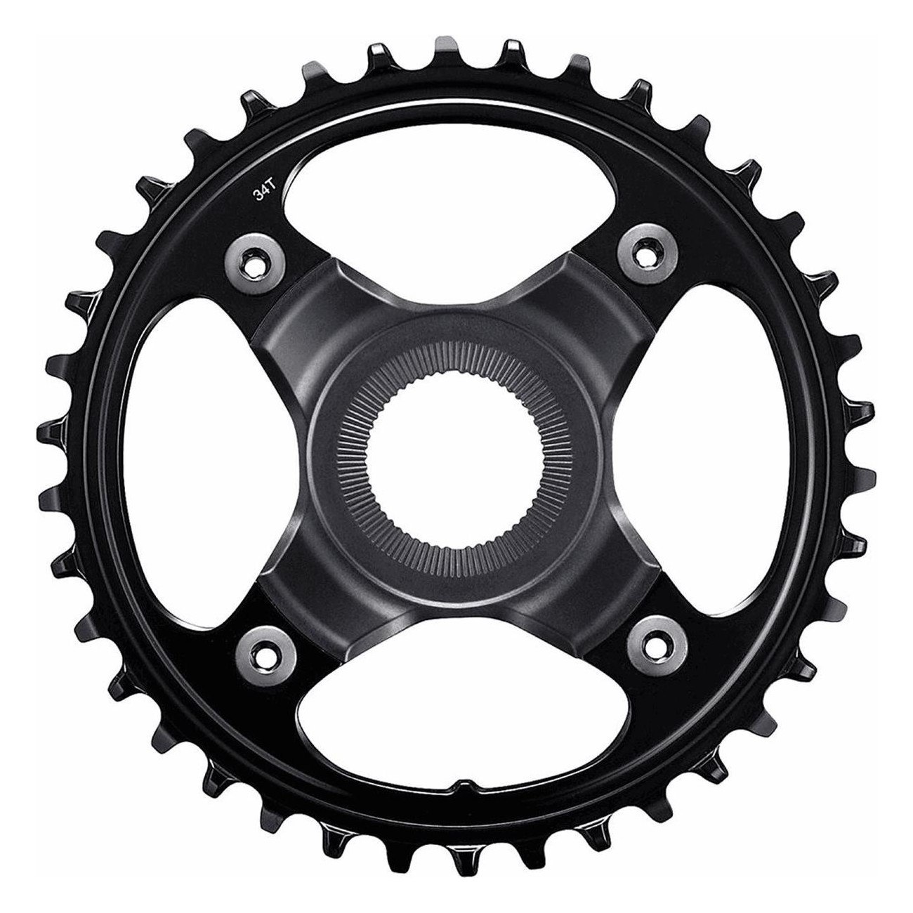 SM-CRE80 34D 53mm Black Chainring for Shimano Steps E-Bike FC-E8000/8050 - 1