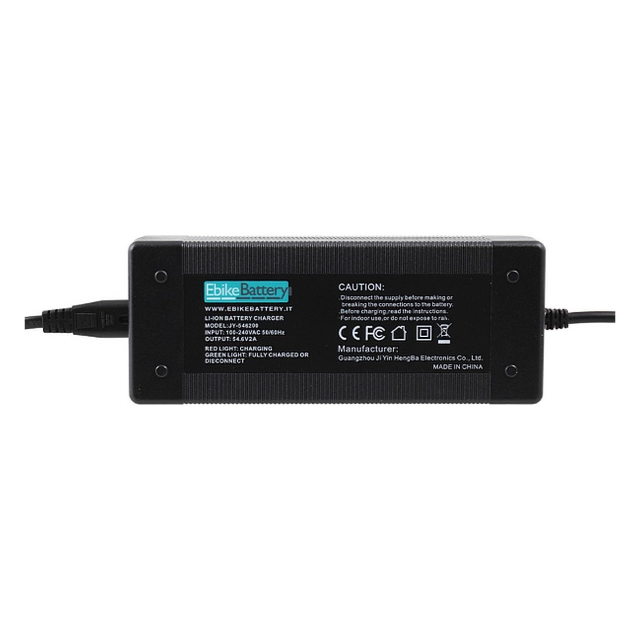 Cargador 48V para Baterías de Litio con Adaptadores DC/XLR y DC/RCA - 1