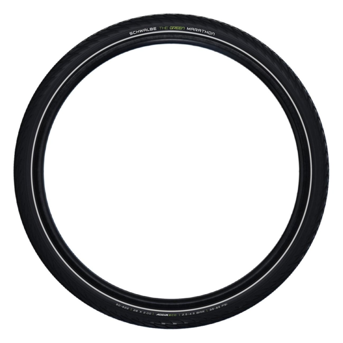 Copertone Schwalbe Marathon 20x1.50 Nero Antiforatura con Protezione Green Guard e Fianco Riflettente - 4 - Copertoni - 40264959