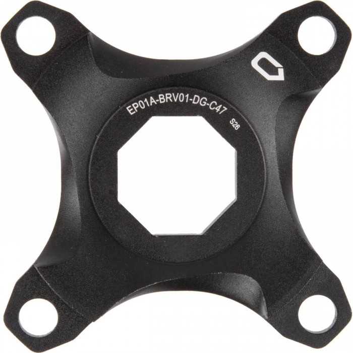 Black Anodized Aluminum Spider for Brose System, 47 mm Chain Line - 1