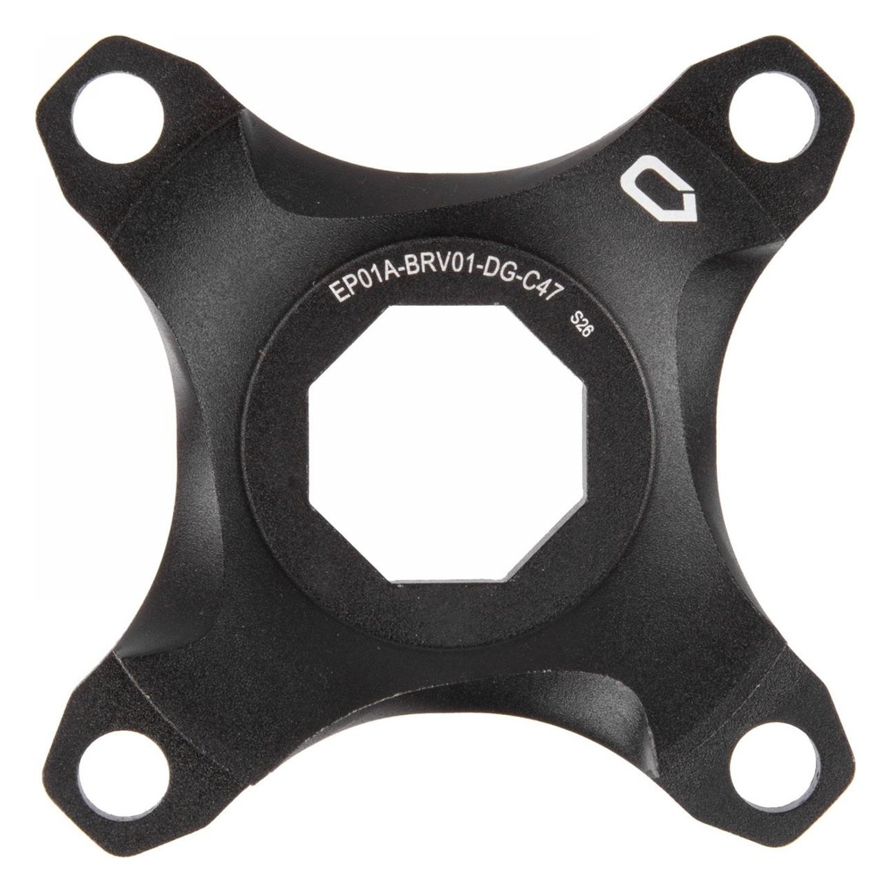 Black Anodized Aluminum Spider for Brose System, 47 mm Chain Line - 1