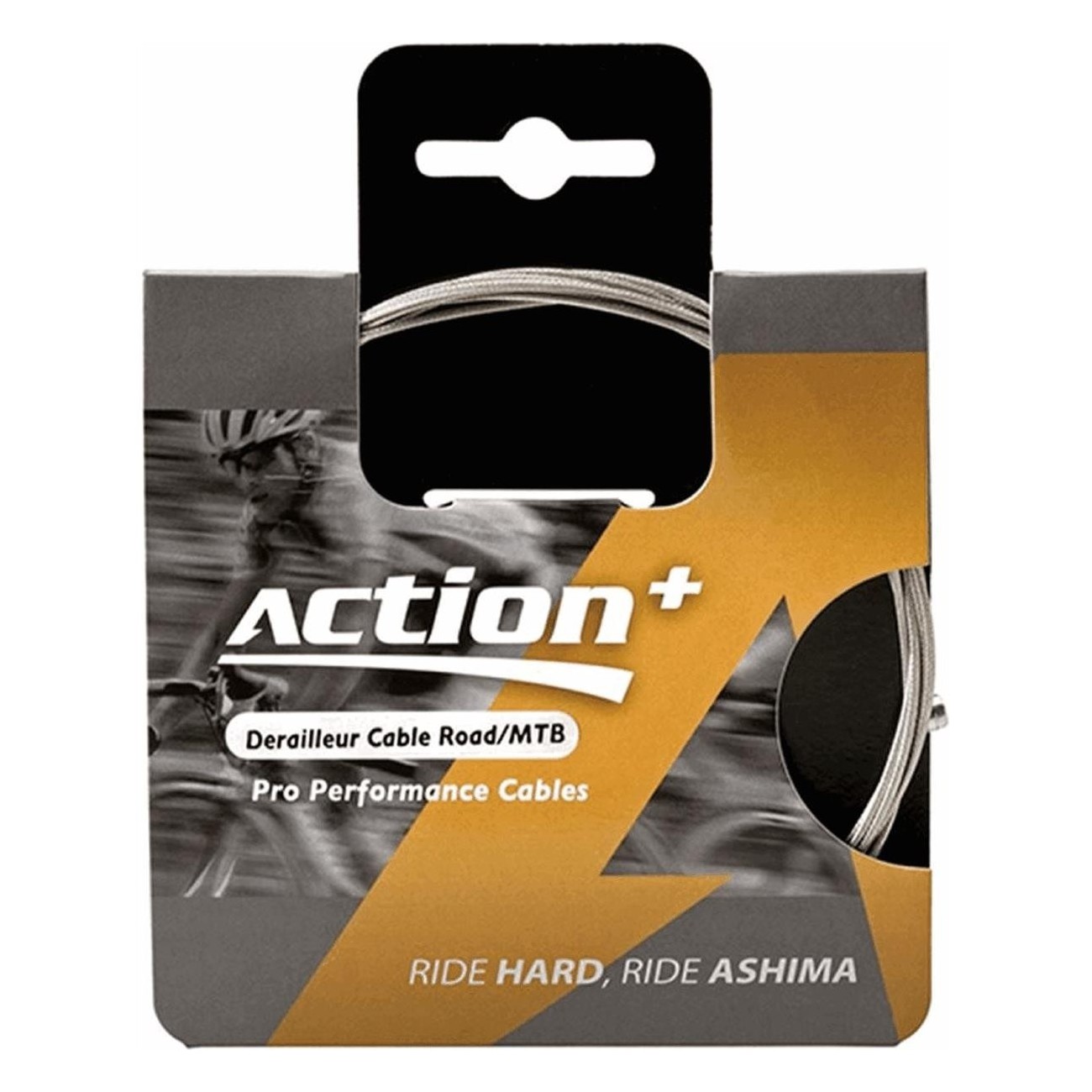 Cable de Cambio Shimano 1,1x1800mm Inox/Slick 19 Hilos - Modelo ACTION+ de ASHIMA - 1