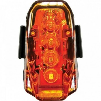 250 Lumen Rear Safety Light with Laser, USB Rechargeable, Black - 3