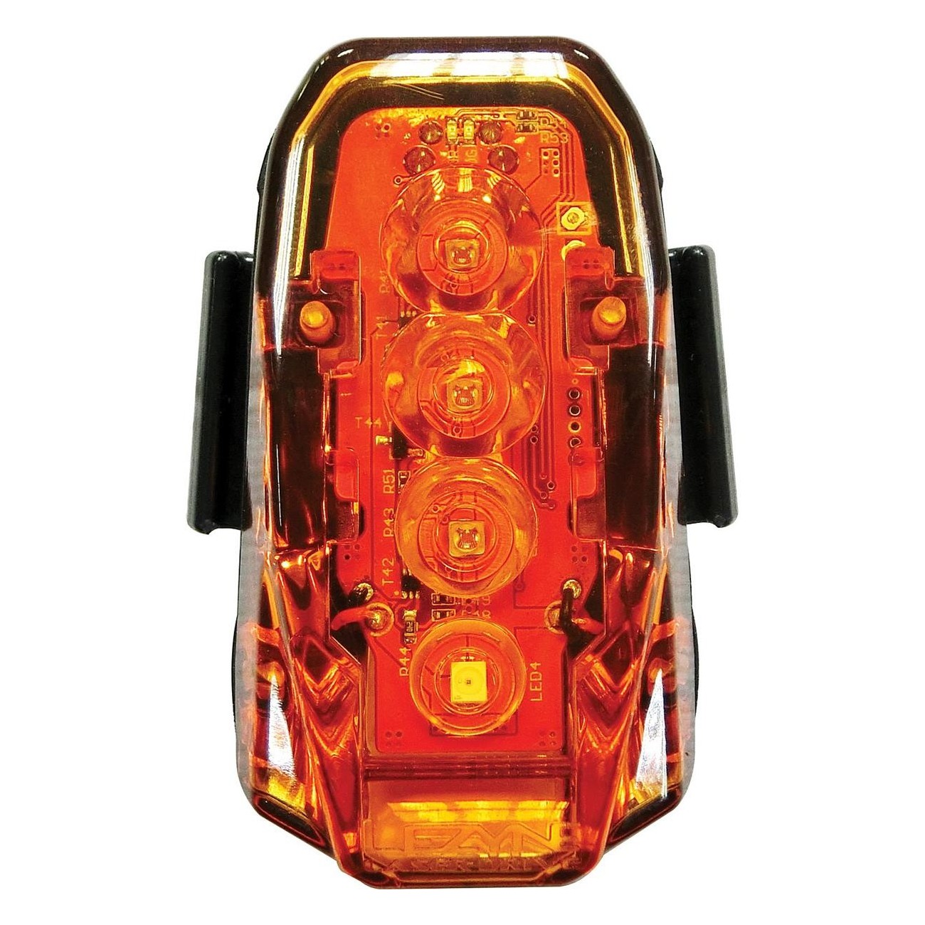 250 Lumen Rear Safety Light with Laser, USB Rechargeable, Black - 3