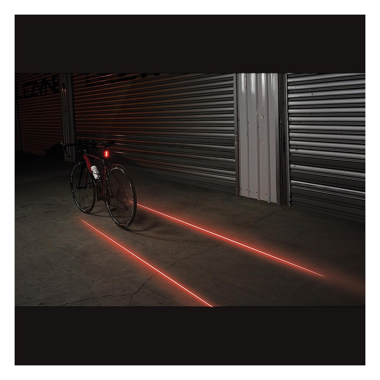 250 Lumen Rear Safety Light with Laser, USB Rechargeable, Black - 5