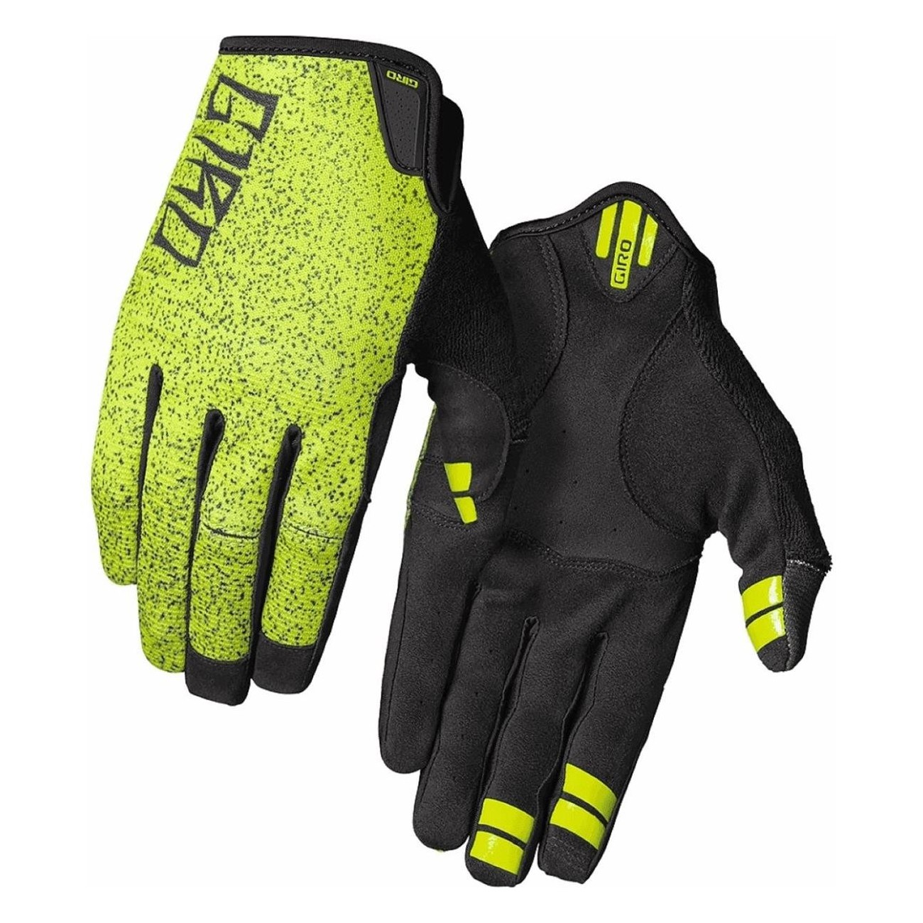 DND 2022 Long Gloves Lime/Black XL for Summer Cycling - Breathable & Durable - 1