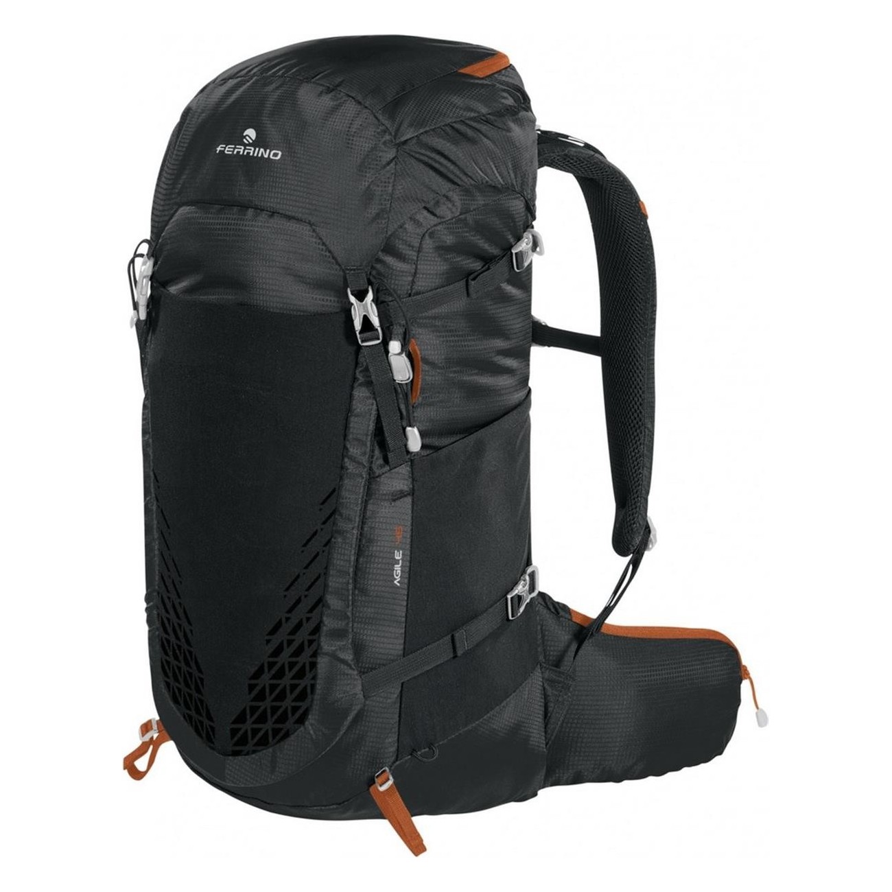 Sac à dos Agile 45L Noir pour Trekking avec Système Hollow Back - 1