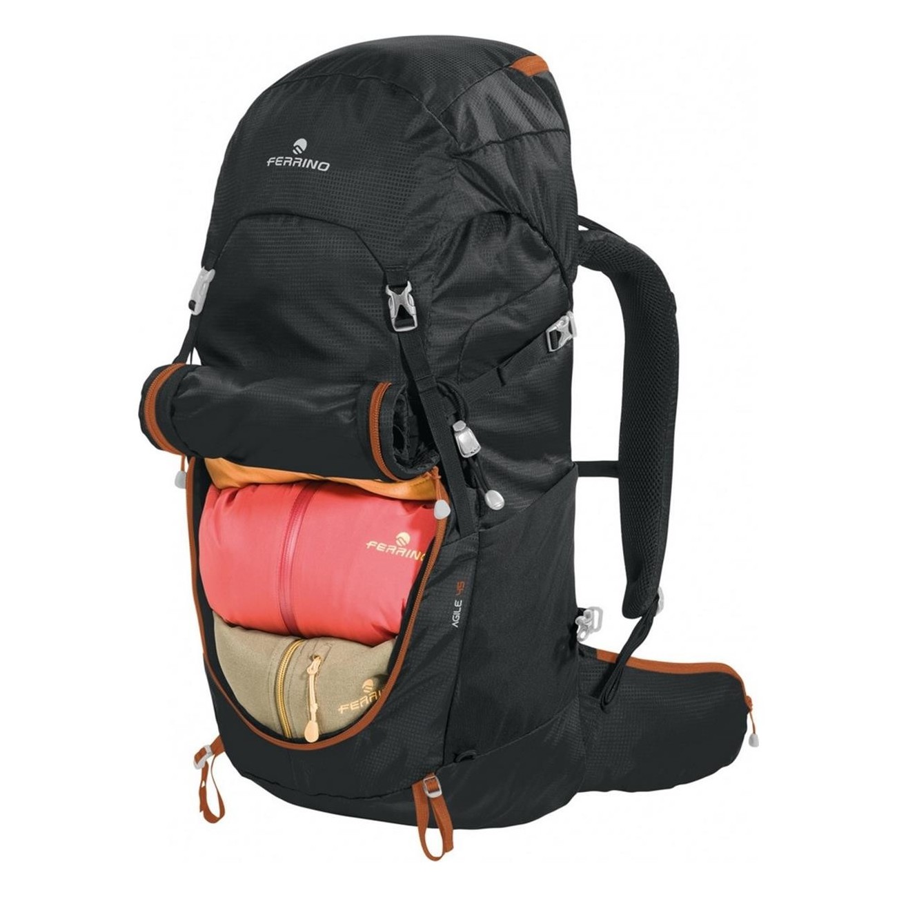 Sac à dos Agile 45L Noir pour Trekking avec Système Hollow Back - 9