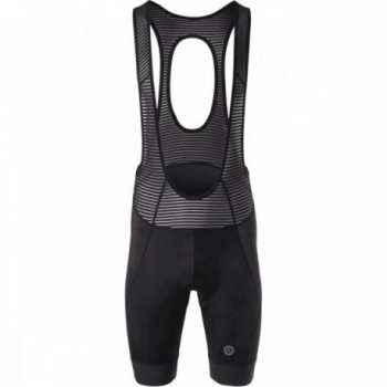 Men's Black Short Sport Pro Bib Shorts in Power Lycra with RED120 Pad - 1