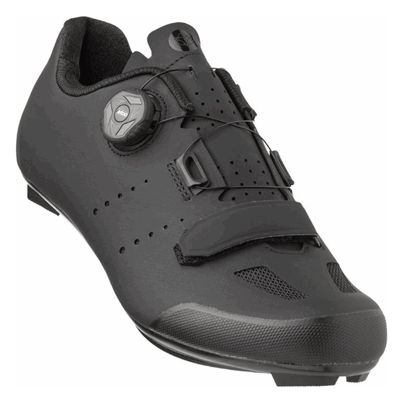 ROAD R610 Unisex Cycling Shoes Black, Nylon Sole, Atop Closure, Size 42 - 1