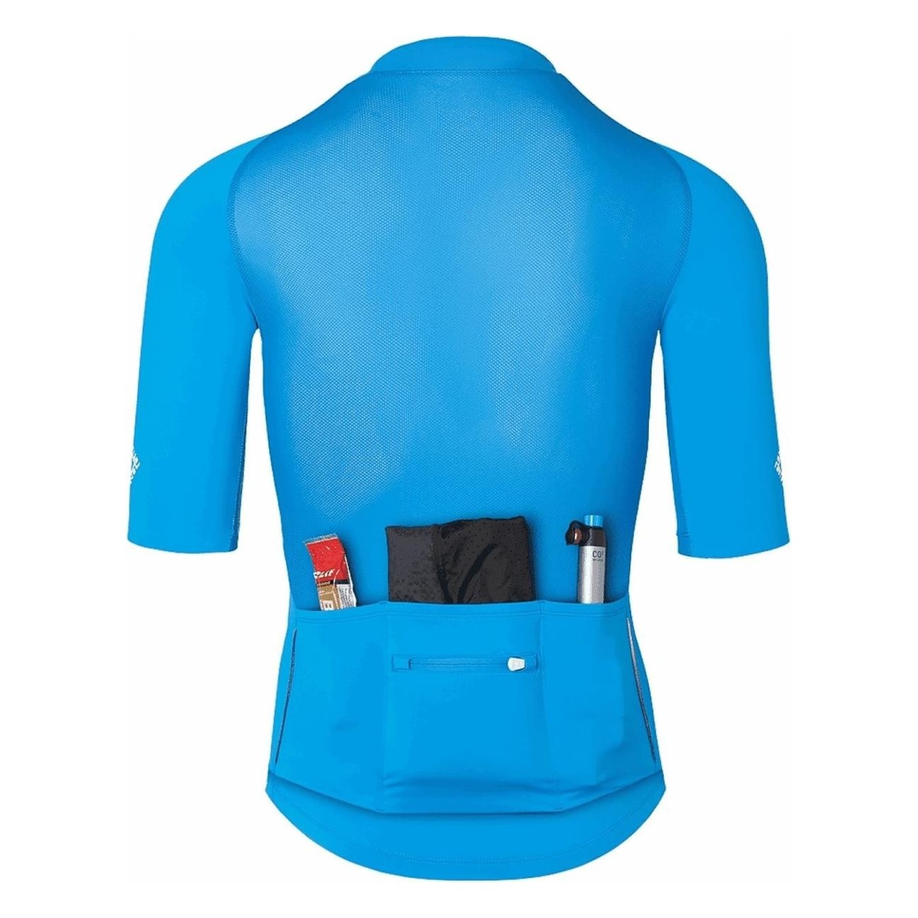 Maglia Ciclismo Chrono Elite Blu Anodizzato XL - Estiva Ultraleggera Uomo con Materiali Riciclati - 4 - Maglie - 0196178035323