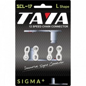 Jonction de Chaîne 12V Noire avec Connecteur SIGMA+ TAYA - Set de 2 Pièces - 1