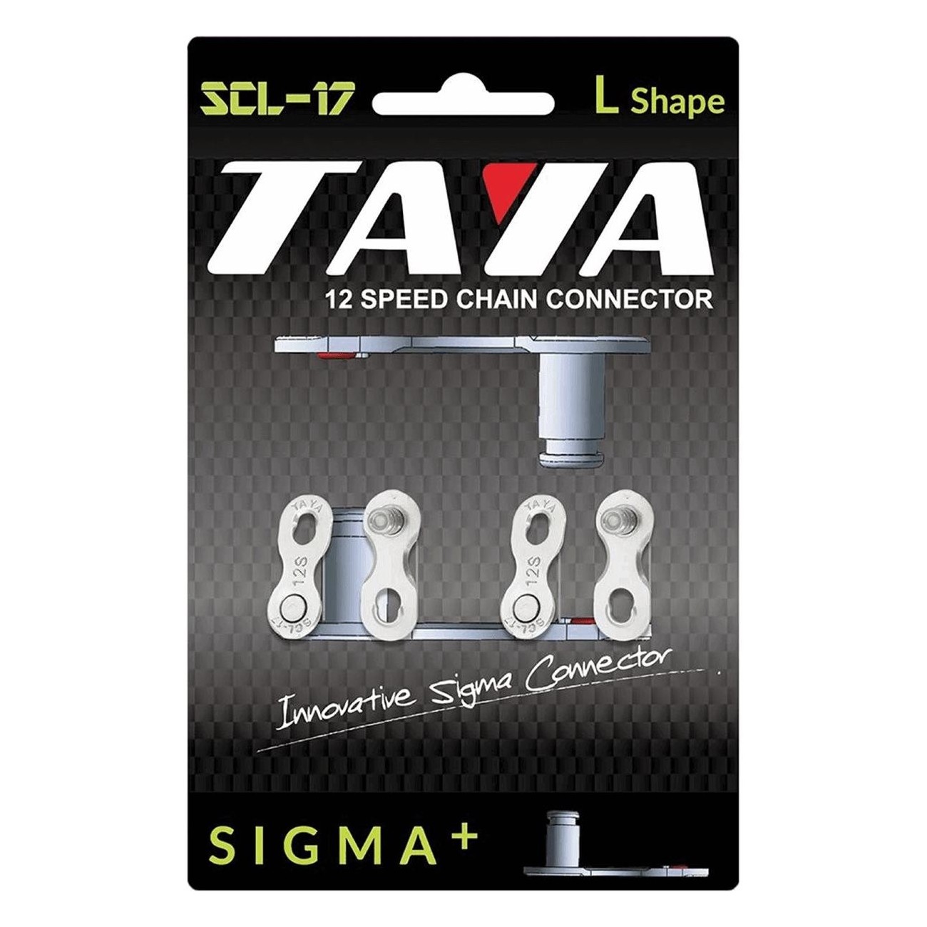 Jonction de Chaîne 12V Noire avec Connecteur SIGMA+ TAYA - Set de 2 Pièces - 1