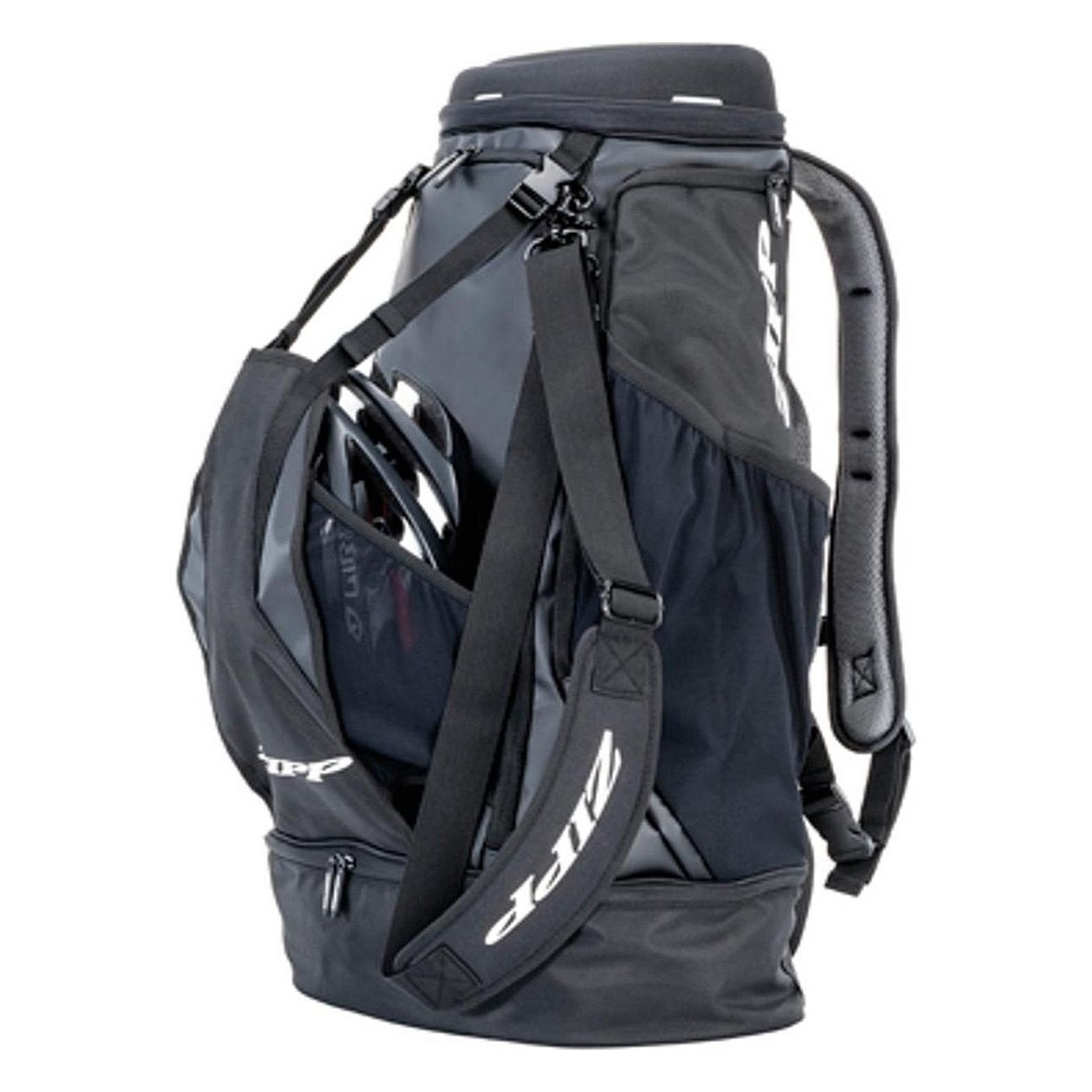 Sac Transition 1 Gear avec Bandoulière - Imperméable, 56 Litres, Noir/Gris, Polyvalent comme Sac à Dos ou Sac de Sport - 1