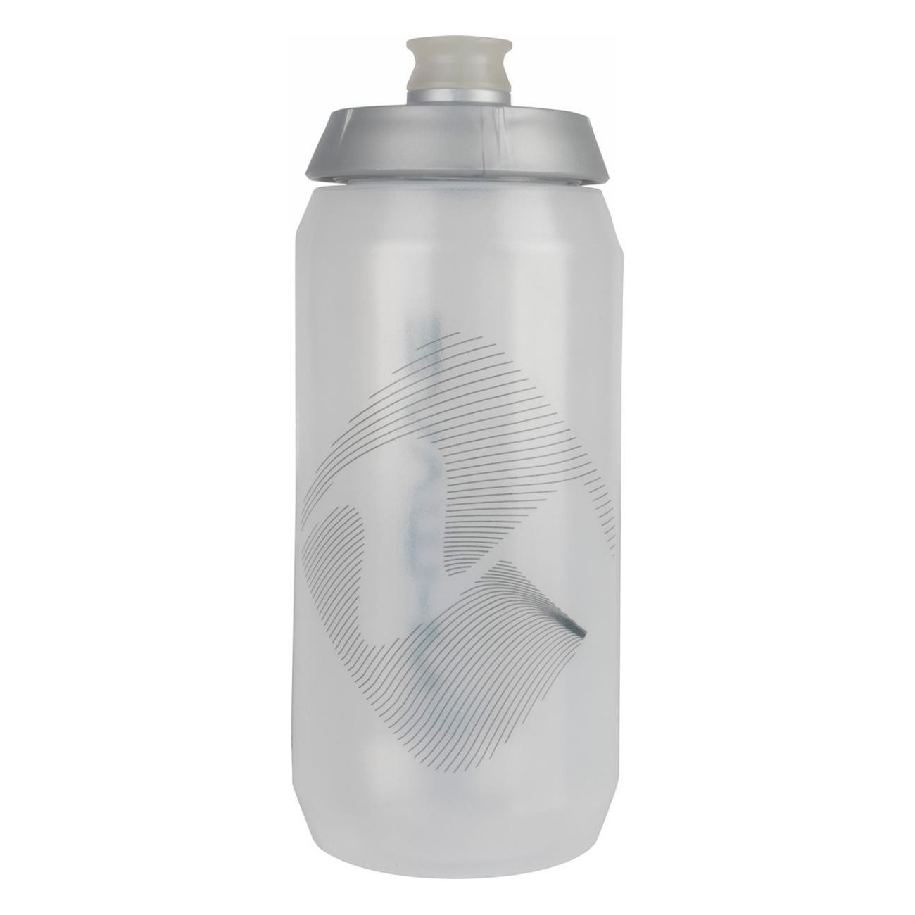 M-Wave PBO 550 ml Transparent and Silver Plastic Water Bottle - 3