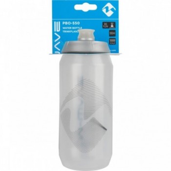 M-Wave PBO 550 ml Transparent and Silver Plastic Water Bottle - 4