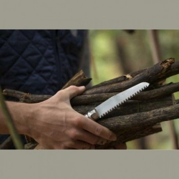 Opinel Klappsäge N.12 für Gartenarbeit mit Kohlenstoffstahlklinge und Buchenholzgriff - 4