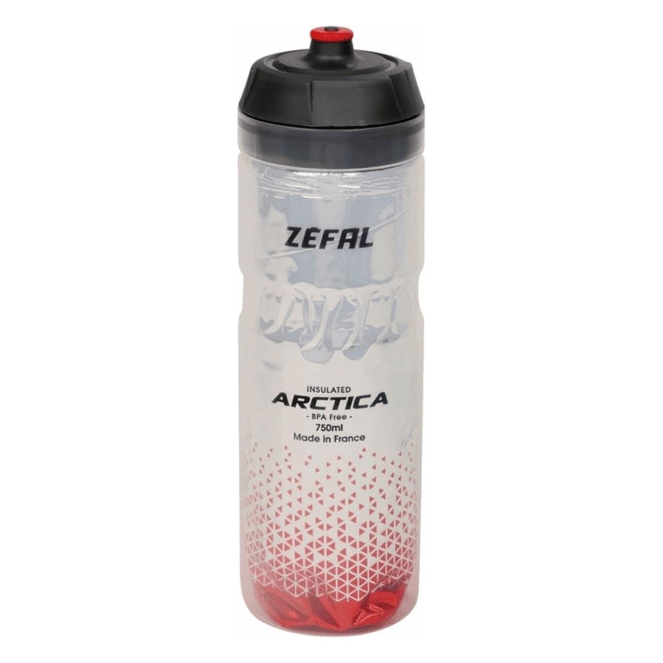 750ml Thermal Bottle in Grey-Red Polypropylene with Airtight Closure - 1