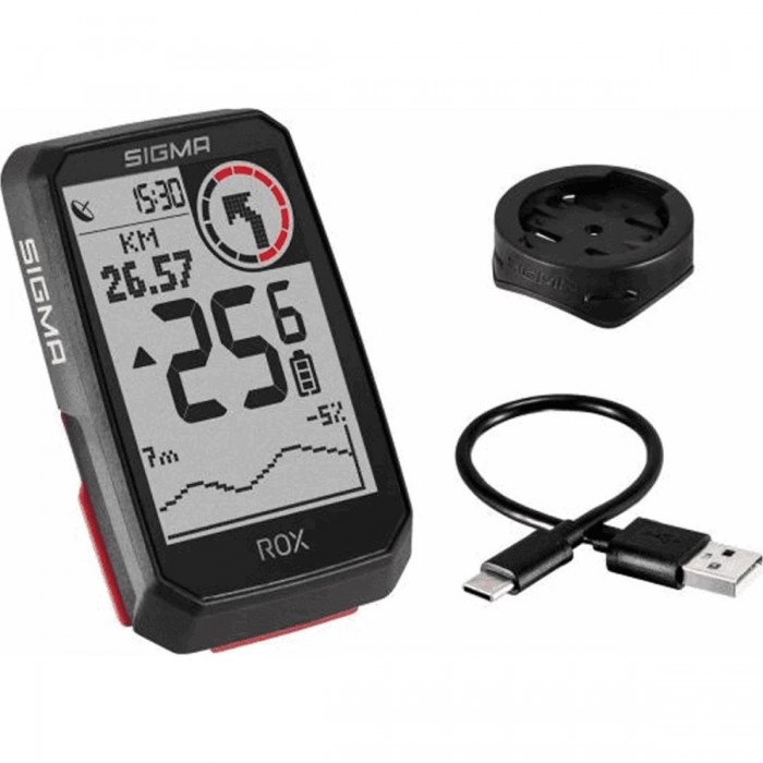 Computer GPS ROX 4.0 Nero Senza Filo con 30 Funzioni e Misuratore Barometrico - 1 - Ciclocomputer - 4016224010608