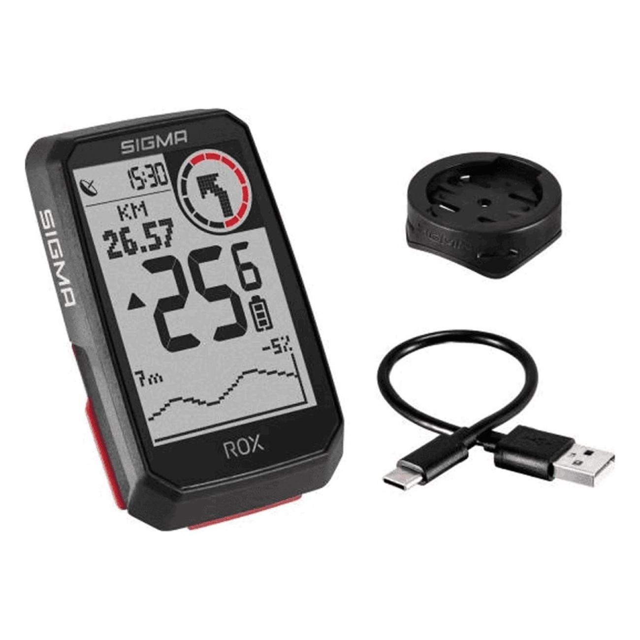 Computer GPS ROX 4.0 Nero Senza Filo con 30 Funzioni e Misuratore Barometrico - 1 - Ciclocomputer - 4016224010608