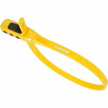 Lucchetto a Cavo Giallo con Combinazione a 3 Cifre - 430mm, Sicurezza e Resistenza - 1 - Lucchetti - 5060277661125