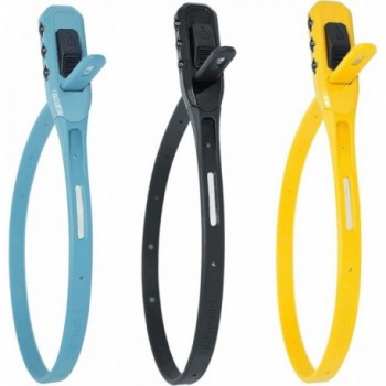 Yellow Cable Lock with 3-Digit Combination - 430mm, Security & Durability - 3