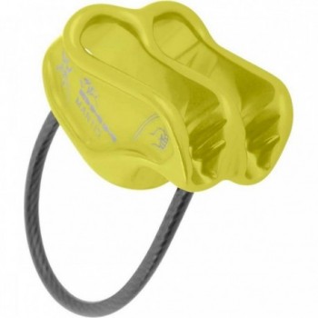 Dispositivo di Assicurazione e Discesa Mantis Super Leggero 45g, Colore Lime - Ideale per Arrampicata - 1 - Assicuratori e disce