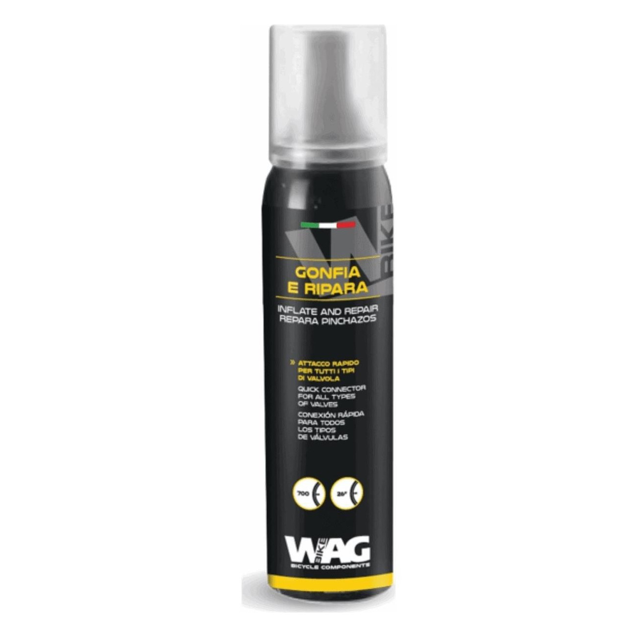 Wag Fast 75ml Inflate and Repair Spray with Universal Quick Connector - 1