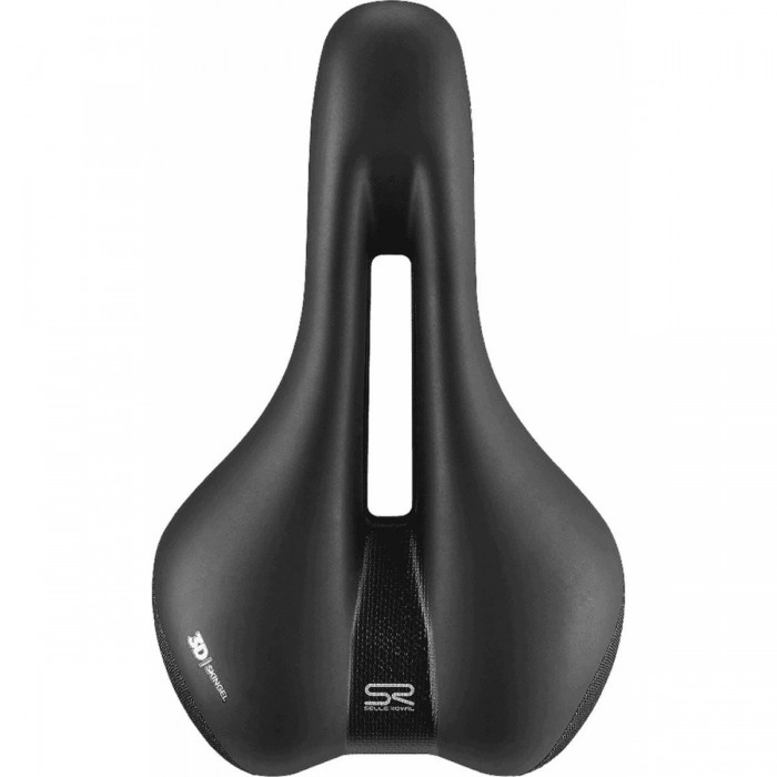 Sella Royal Ellipse Athletic Unisex Nero 265x163 mm con Comfort 3D Skingel e Protezione Laterale - 1 - Selle - 8021890575203