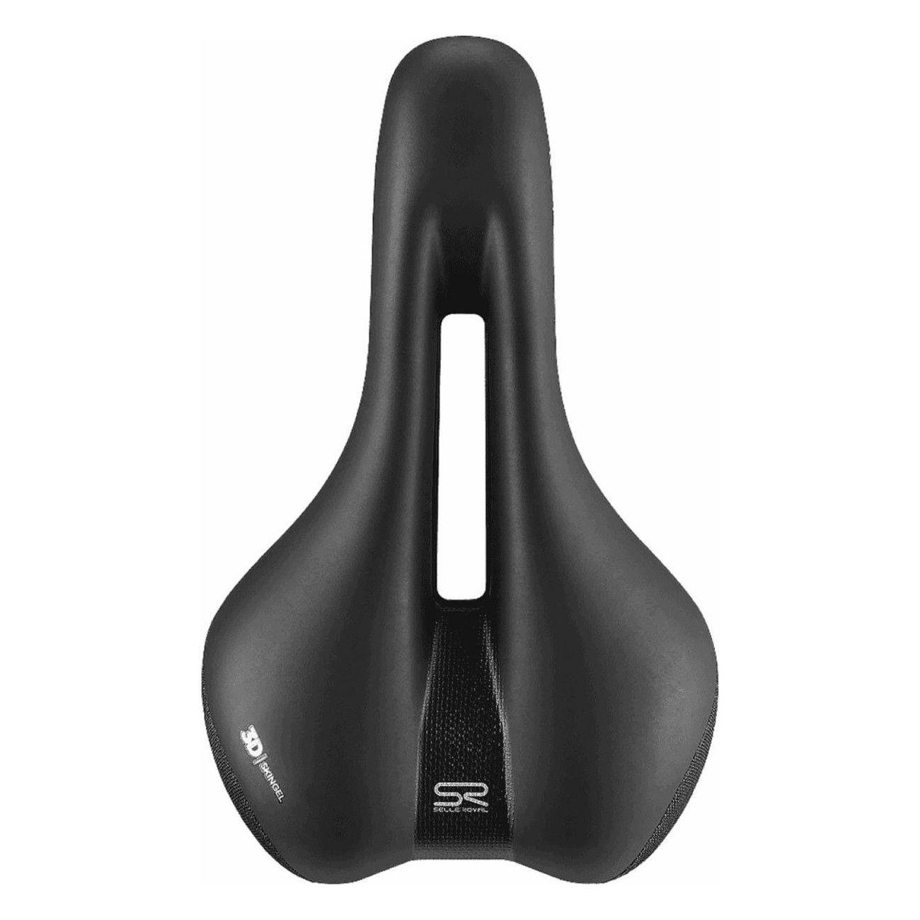 Sella Royal Ellipse Athletic Unisex Nero 265x163 mm con Comfort 3D Skingel e Protezione Laterale - 1 - Selle - 8021890575203