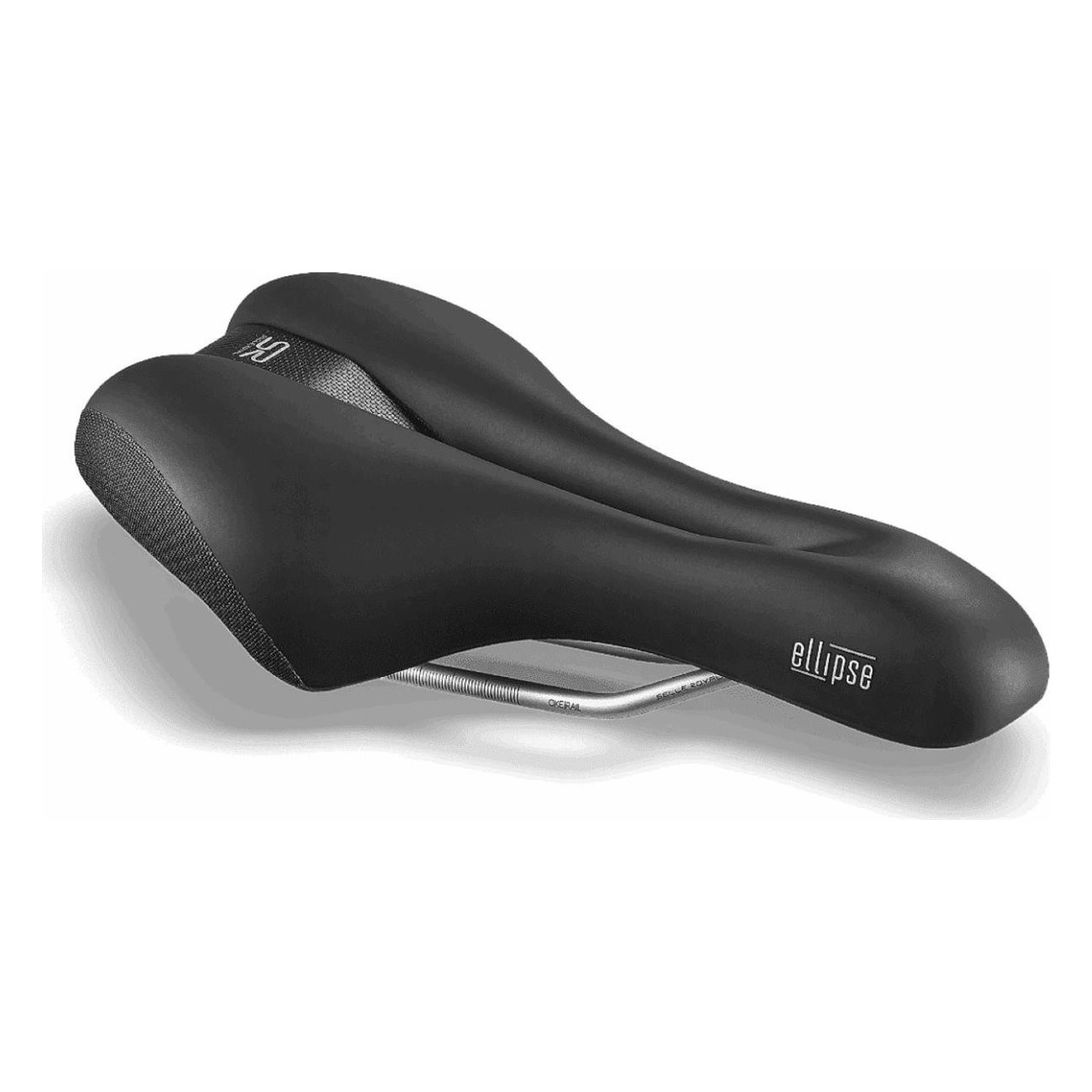 Sella Royal Ellipse Athletic Unisex Nero 265x163 mm con Comfort 3D Skingel e Protezione Laterale - 2 - Selle - 8021890575203