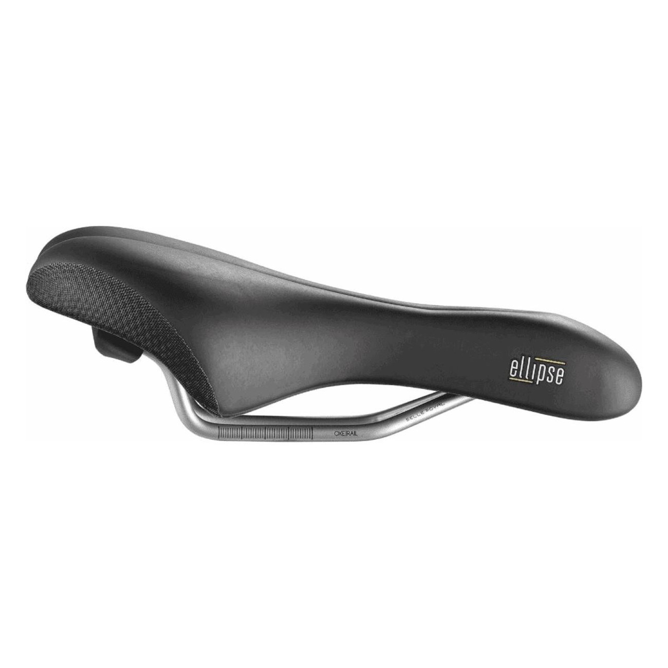 Selle Royal Ellipse Athletic Unisexe Noir 265x163 mm avec Confort 3D Skingel - 3