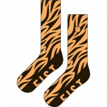 Calcetines Fist Tiger Naranja y Negro Talla S-M (36-39) - Comodidad y Estilo - 1